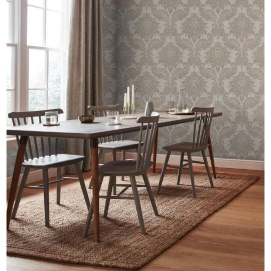 taupe barna arany barokk mintas tapeta elegans kastely nappali haloszoba etterem etkezo lakas otthon dekoracio fenyes csillogo eloter.jpg